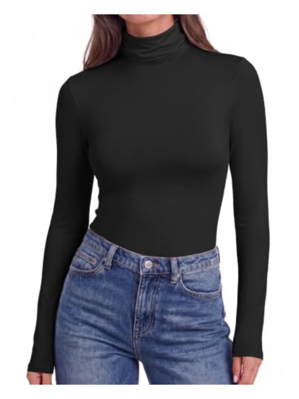 Ekouaer Womens Long Sleeve Turtleneck Thermal Undershirt Fitted Basic